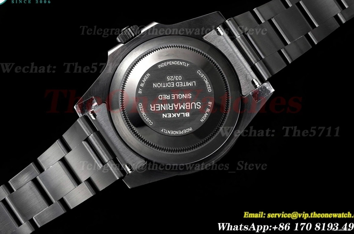 Dot SS Submariner 40mm Black VS3135 DLC V6F Blaken 0416